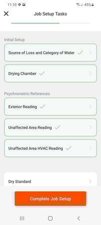 Job Set Up Tasks