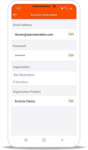 Data Storage Access Mobile Screen