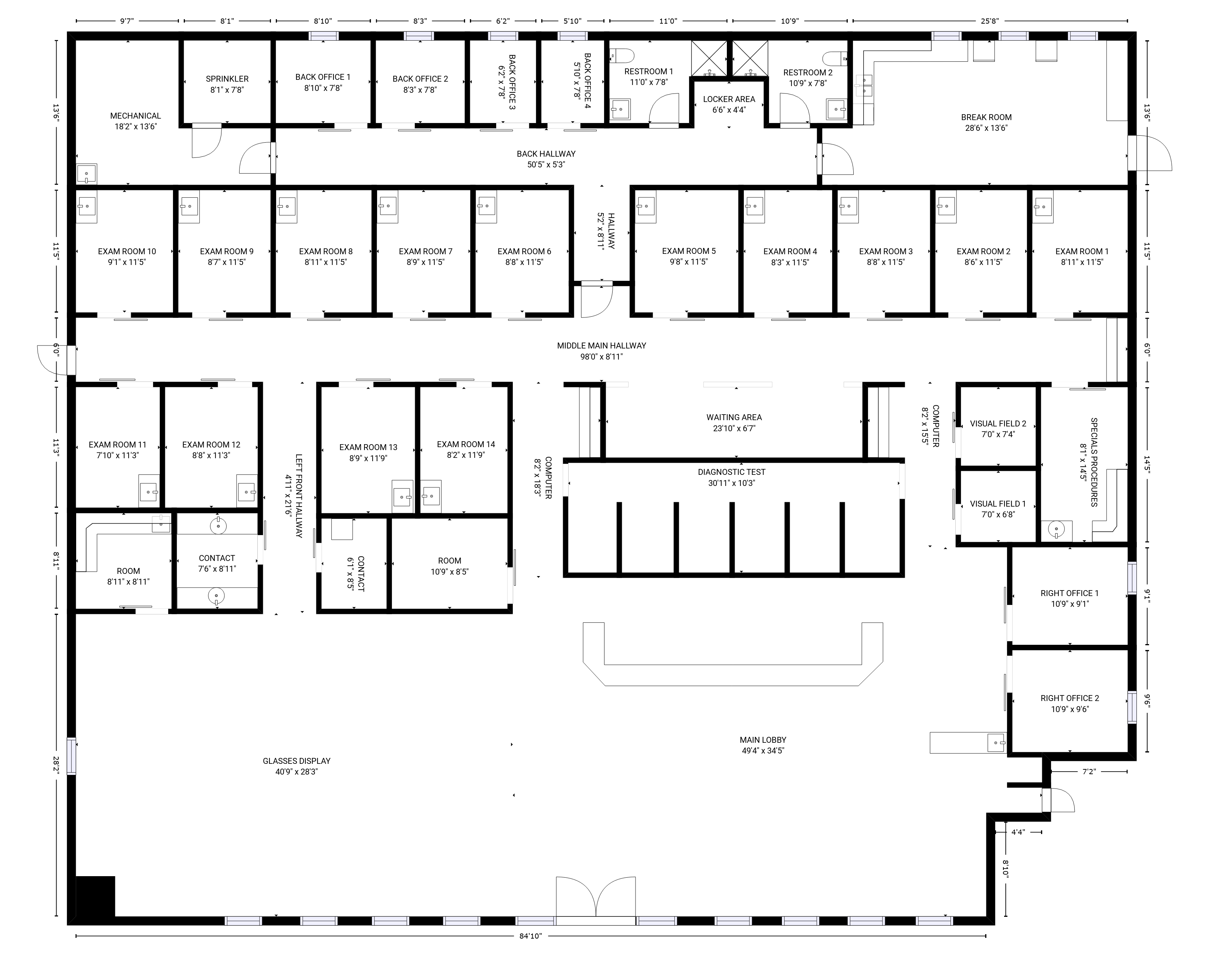 Optometrists office 7833sqft