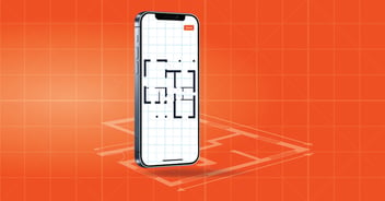 Cell phone with floor plan