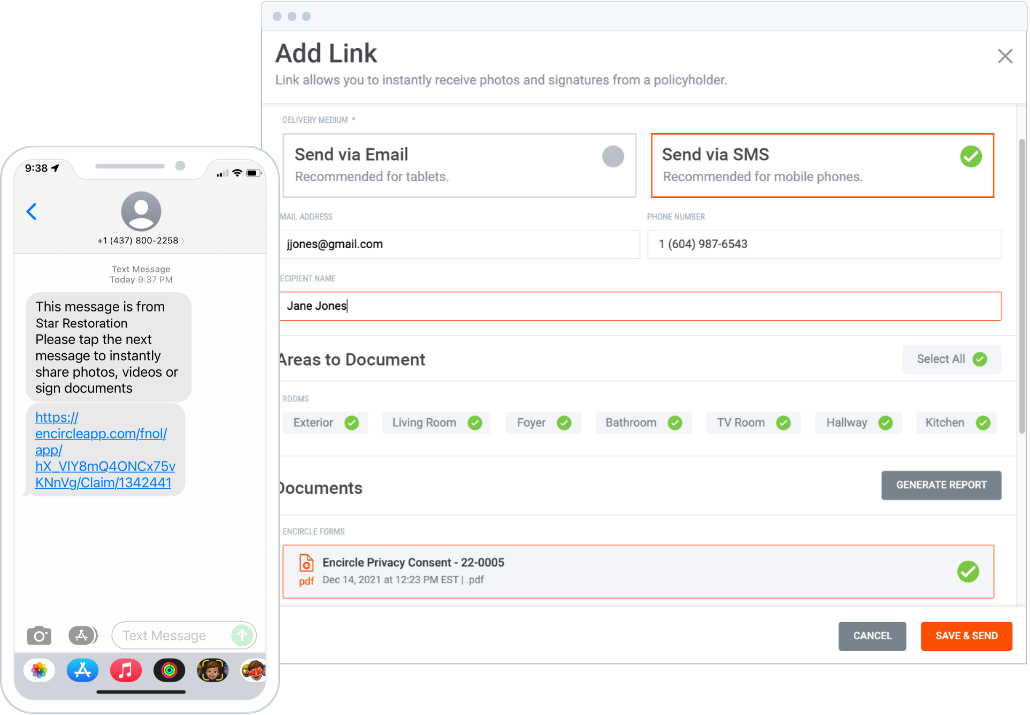 Encircle- Link - Remote Document Sign- Share Link