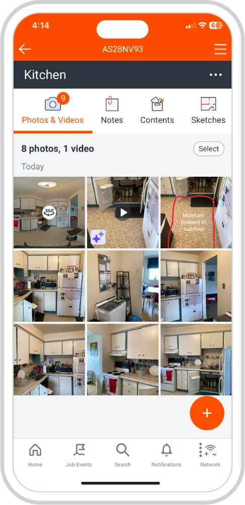Photos screen preview