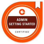 Admin: Getting Started certification badge